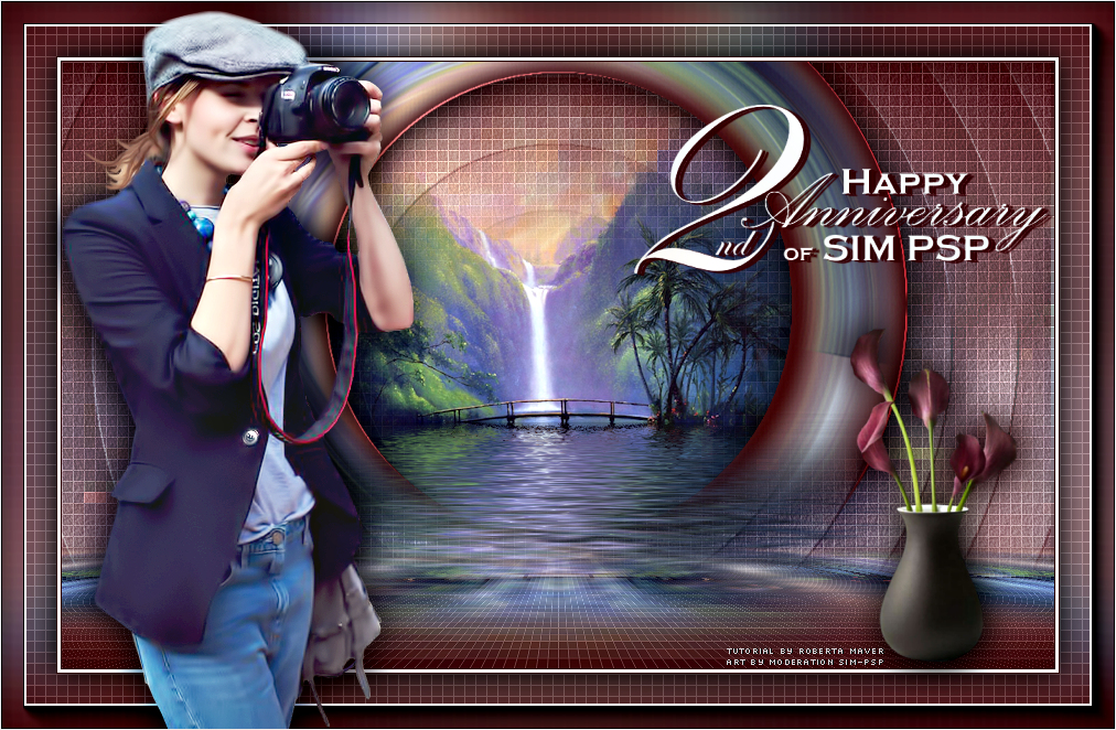 Happy Anniversary SIM PSP - by Roberta